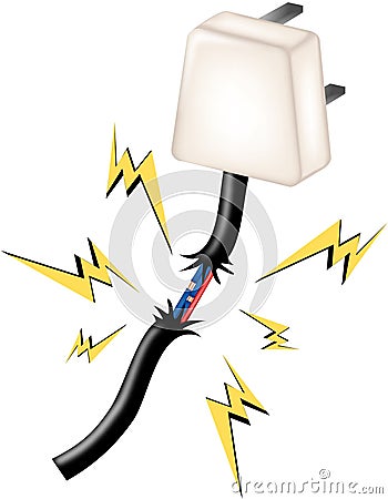 Stock Photo: Electricity Dangers