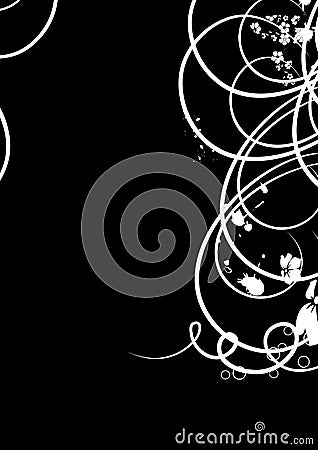 black and white swirls. ELEGANT BLACK AND WHITE SWIRLS