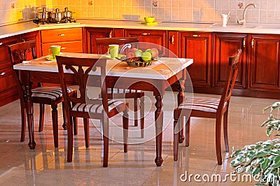 Elegant Home Decor on Elegant Kitchen Decorating House Stock Photo   Image  9150280