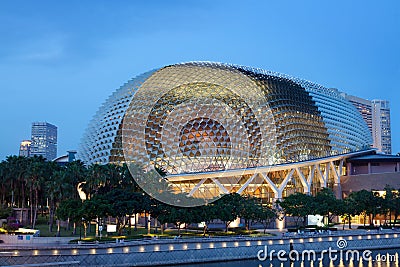 Singapore Esplanade Picture on Stock Photography  Esplanade Theater  Singapore Waterfront  Image