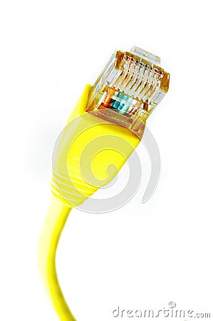 Ethernet Connector on Ethernet Cable  Click Image To Zoom