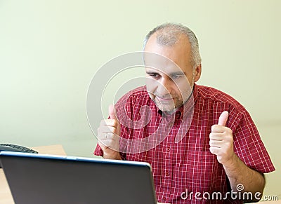 Excited Office Worker Stock Photography - Image: 6714732
