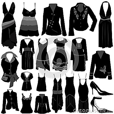 Dress Model Fashion on Fashion Dress Vector  Click Image To Zoom