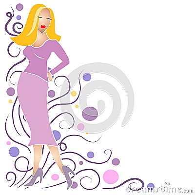 girl image clipart. FASHION GIRL CLIP ART BLONDE (click image to zoom)