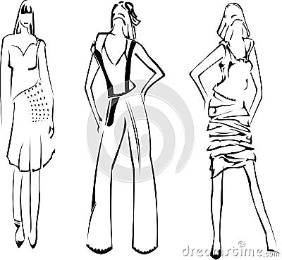 Designer Clothes  Girls on Fashion Girls Designer Sketch  Click Image To Zoom