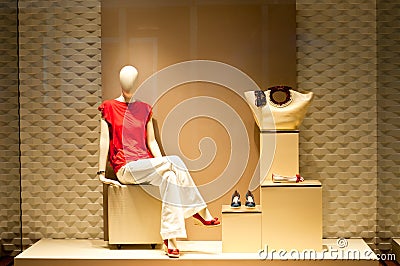 Dress Model Dummy on Fashion Mannequin Display  Click Image To Zoom