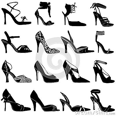 Womens Fashion Shoes Size on Stock Photo  Fashion Women Shoes Vector  Image  4468960