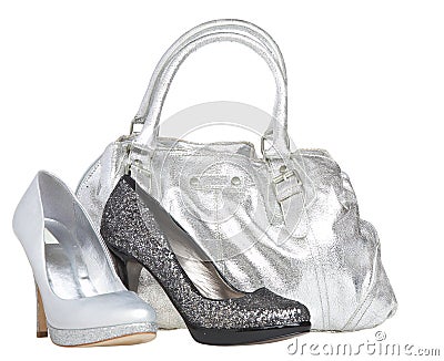 Female shoes and handbag