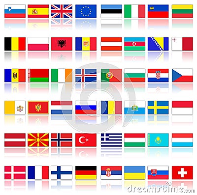 Europe  Vector Free on Flags Of European Countries Royalty Free Stock Photography   Image