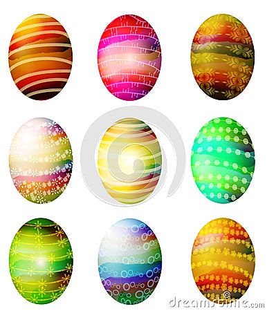 free easter eggs clipart. FOLKSY DYED EASTER EGGS CLIP