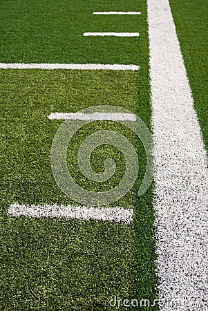 Royalty Free Stock Photography: Football field lines