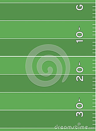 Football Field Diagram. American Football Field
