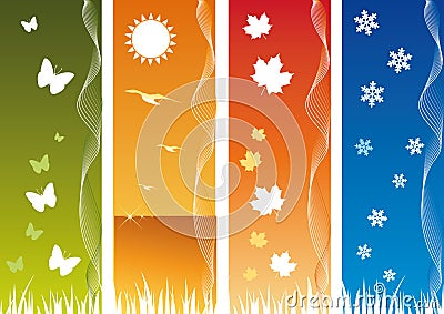 Bibidesign's - Four Seasonal Backgrounds