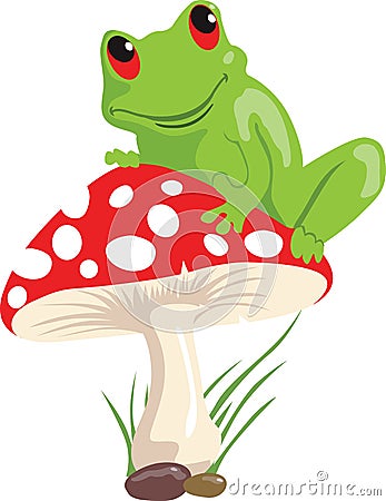 Frog And Mushroom