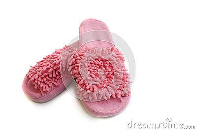 Funny pink slippers