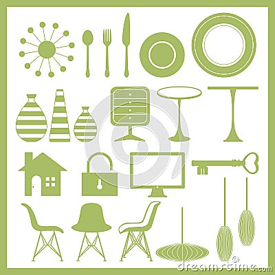 Home Goods Furniture on Furniture And Home Goods Icon Set Royalty Free Stock Photo   Image