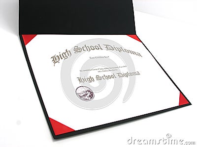Generic High School Diploma Stock Image - Image: 314921