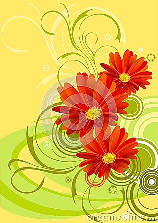 flowers background designs. GERBERA FLOWER BACKGROUND