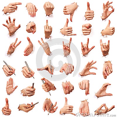 GESTURES OF HANDS. LOVE OF MEN (click image to zoom)