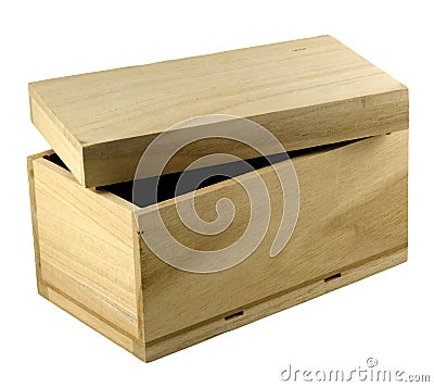Unpainted Wood on Gift Box   Unfinished Wood  Click Image To Zoom