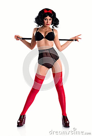 Girl Wearing Sexy Lingerie on Free Stock Photography  Girl Wearing Black Underwear Posing Indoors