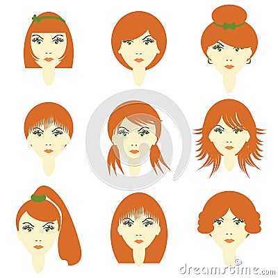 different hairstyles for girls. Girls with different
