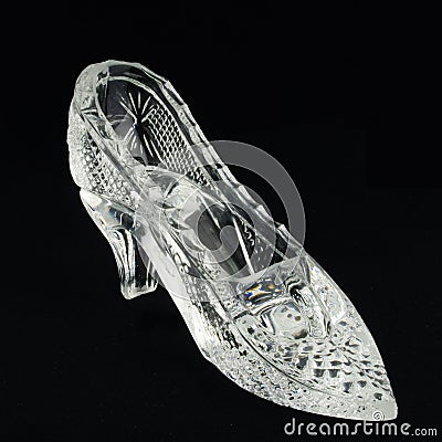Bridal Slipper Shoes on Home   Stock Photography  Glass Slipper