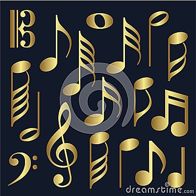 music symbols images. GOLD MUSIC SYMBOLS