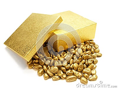 gold pebbles