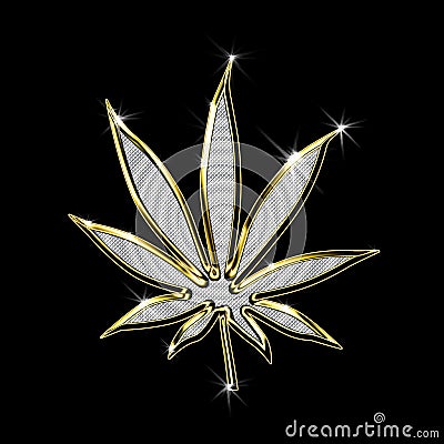 Free Stock on Golden Marijuana Leaf Stock Image   Image  4617731