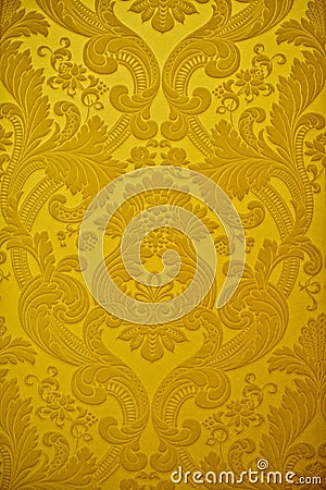 Textured Wallpaper on Golden Texture Wallpaper Decoration Royalty Free Stock Images   Image