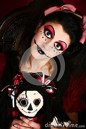 goth doll makeup. GOTH DOLL COSTUME WOMAN