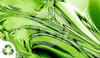 Recycling Computer on Home   Royalty Free Stock Images  Green Metal Recycling Design