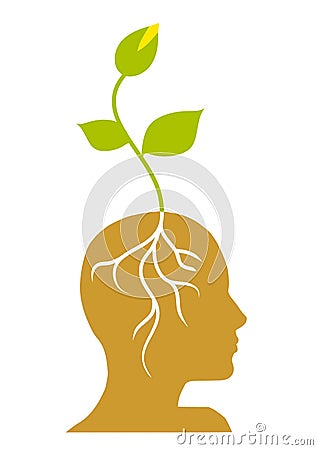 seedling clip art. GREEN SEEDLING WITH ROOTS IN