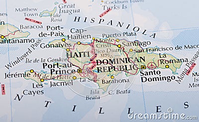 haiti dominican map