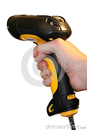 barcode scanner icon. Handheld Barcode Scanner on