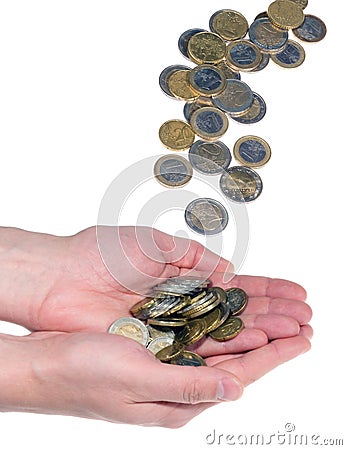 pictures of hands holding. Hands holding money on white
