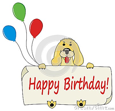 cartoon dog poop. happy birthday cartoon