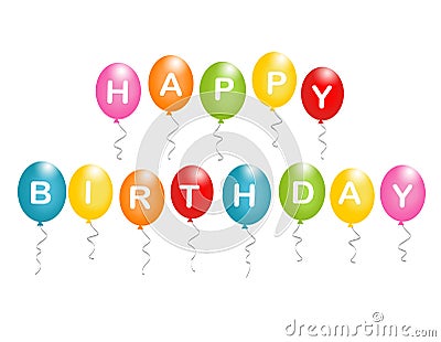 Happy Birthday Balloons. HAPPY BIRTHDAY BALLOONS (click