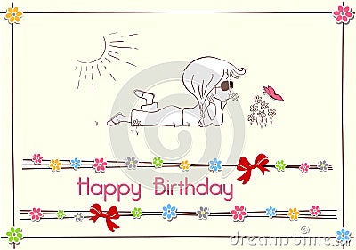 Free Birthday Cards on Royalty Free Stock Image  Happy Birthday Card Design