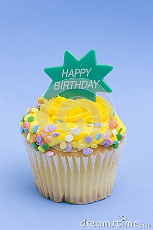 30th Birthday Cakes on Happy Birthday Cupcake Stock Photos   Image  2863603
