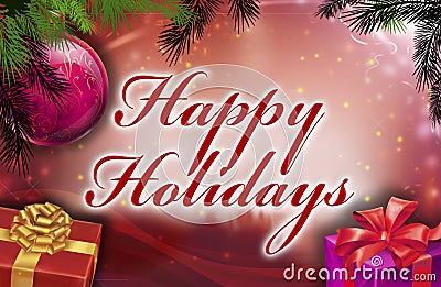 Royalty Free Stock Photos: Happy holidays wishes. Image: 11665858