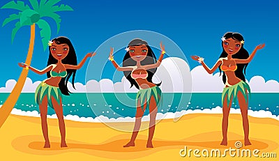 Find Girls on Home   Royalty Free Stock Image  Hawaiian Dancing Girls