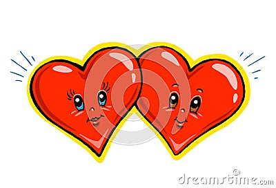 Love Animated Pictures on Hearts Cartoon Illustration Stock Photo   Image  13266460