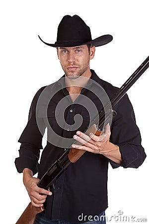 Man Holding Gun