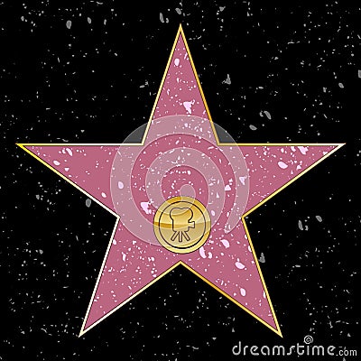 Hollywood Movie Star on An Illustration Of A Blank Hollywood Movie Star Found On The Walk Of