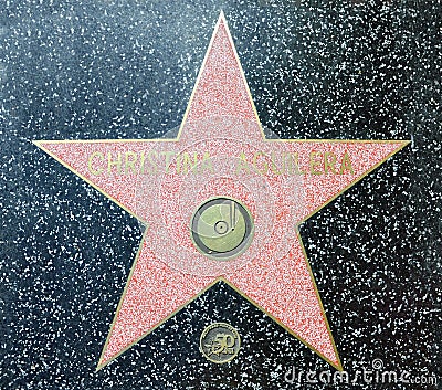Walk Fame Hollywood on The Christina Aguilera Walk Of Fame Star On Hollywood Boulevard In Los