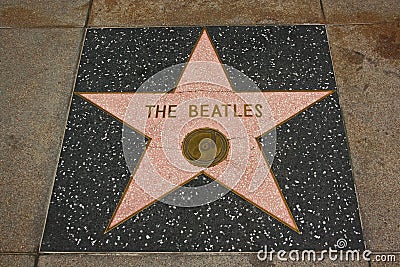   Hollywood Walk Fame on The Beatles Hollywood Walk Of Fame Star On The Hollywood Boulevard In