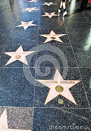  Hollywood Walk Fame on The Hollywood Walk Of Fame Stars On Hollywood Boulevard
