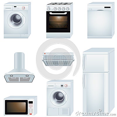 Household Appliances on Home   Stock Photos  Home Appliances